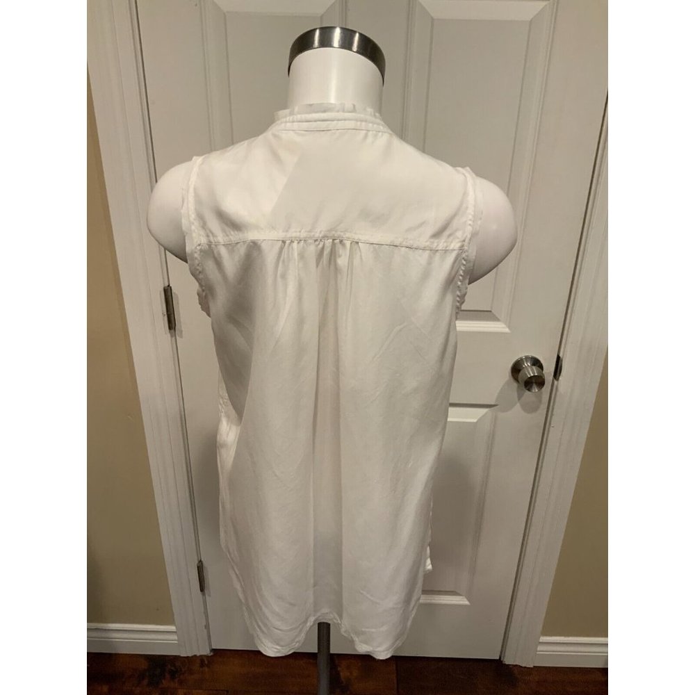 Go by Go Silk Go Hippie Tie Neck Silk Top w/ Floral Embroidery, Size S NWT $328 - Picture 7 of 8
